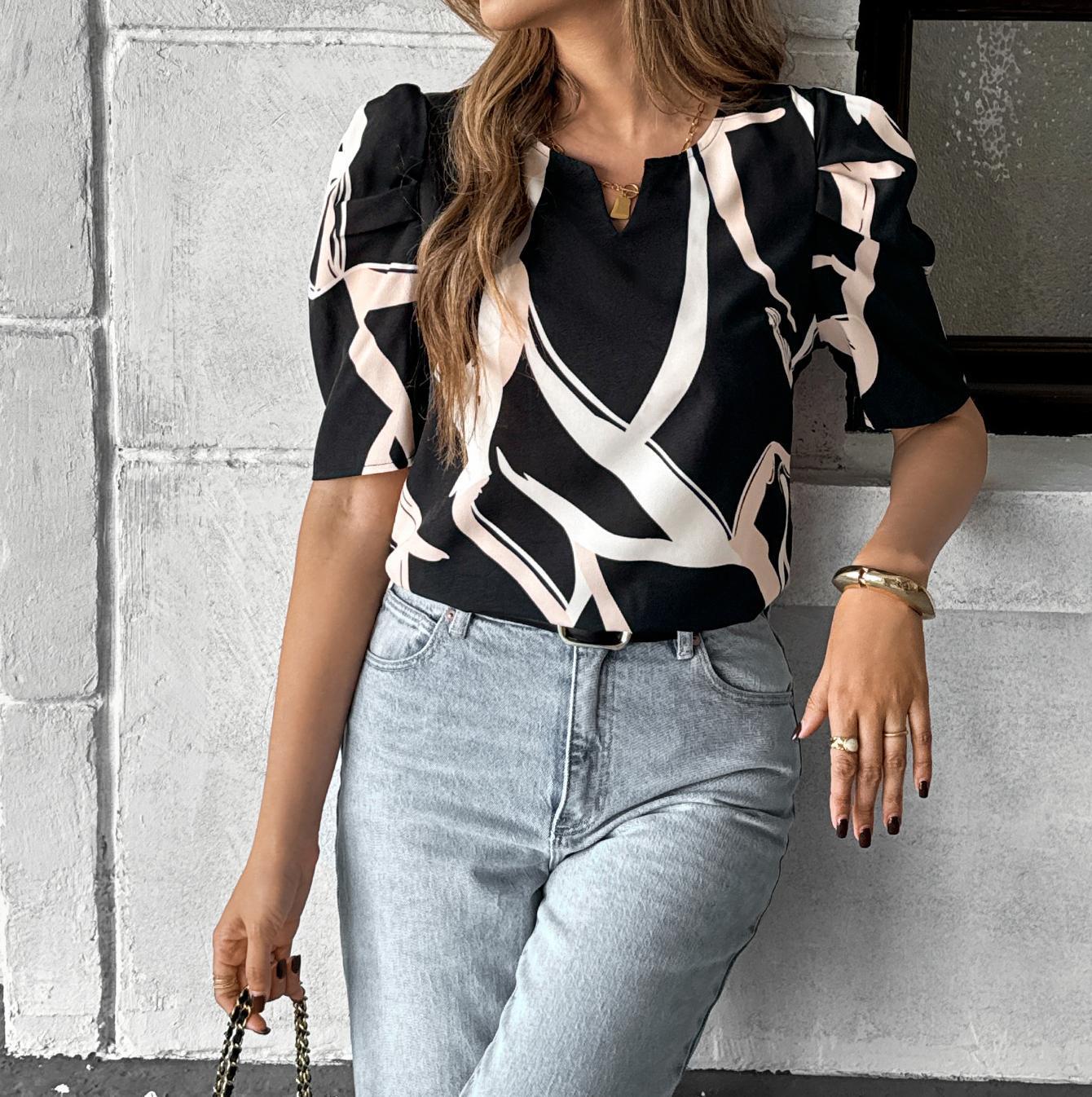 Coastal Charm Printed Shirt