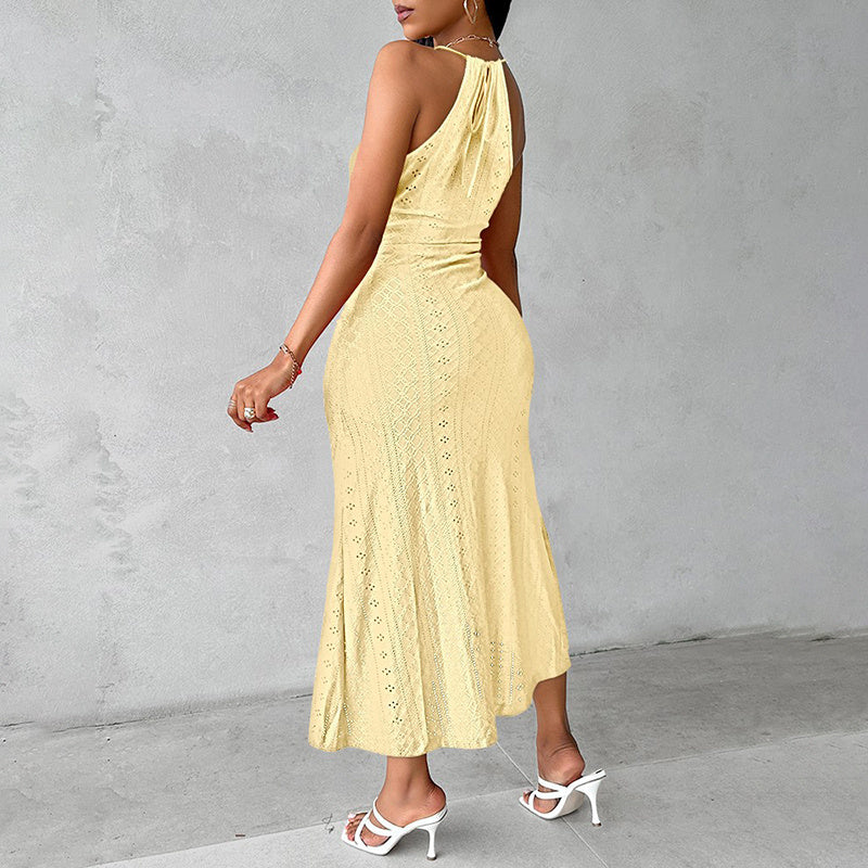 Nova Rouge Halter Midi Dress