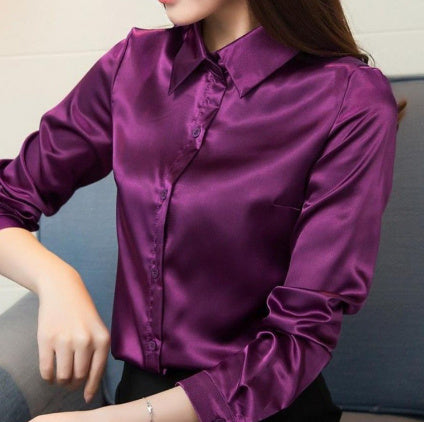 Silk long sleeve shirt