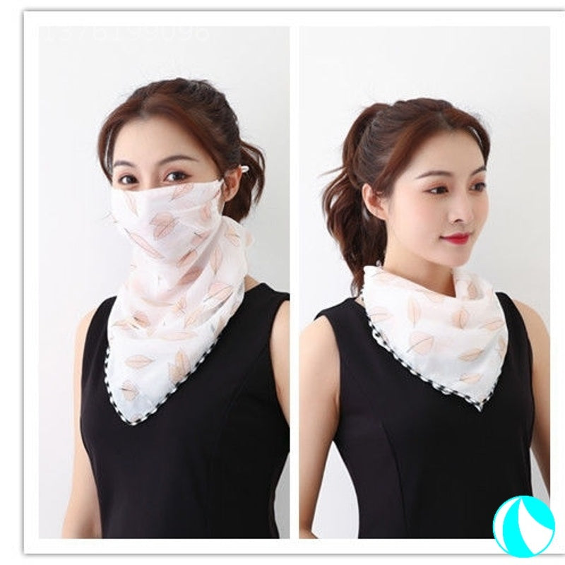 Women's UV protection summer shading silk scarf