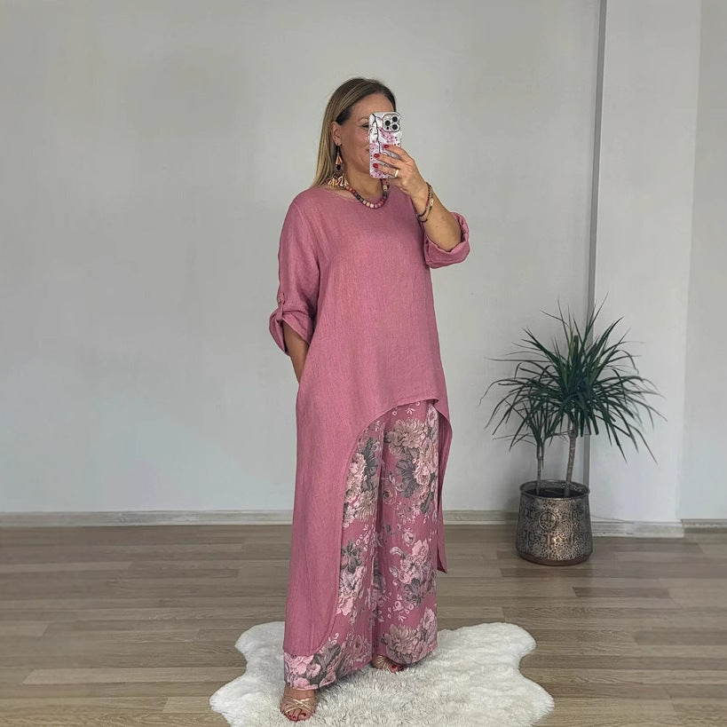Harbor Dune Cotton-Linen Set