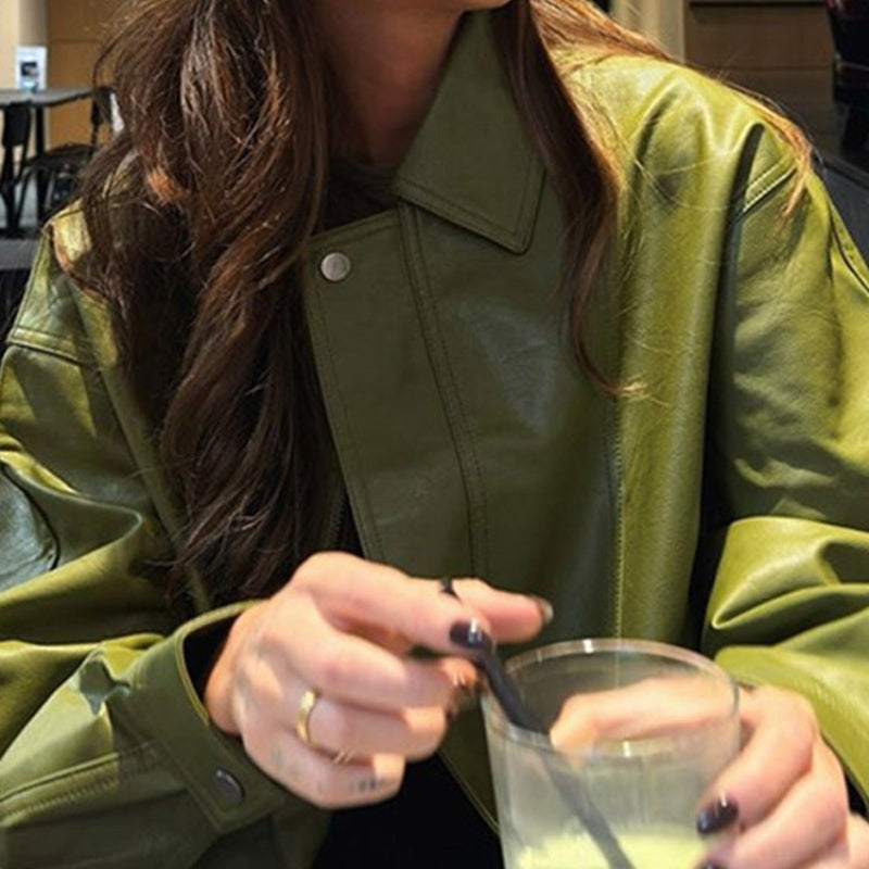 VerdeChic Leather Jacket