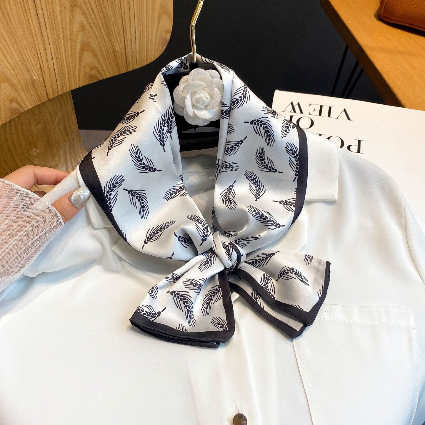 Women's Imitation Silk Scarf Fashion Personality
