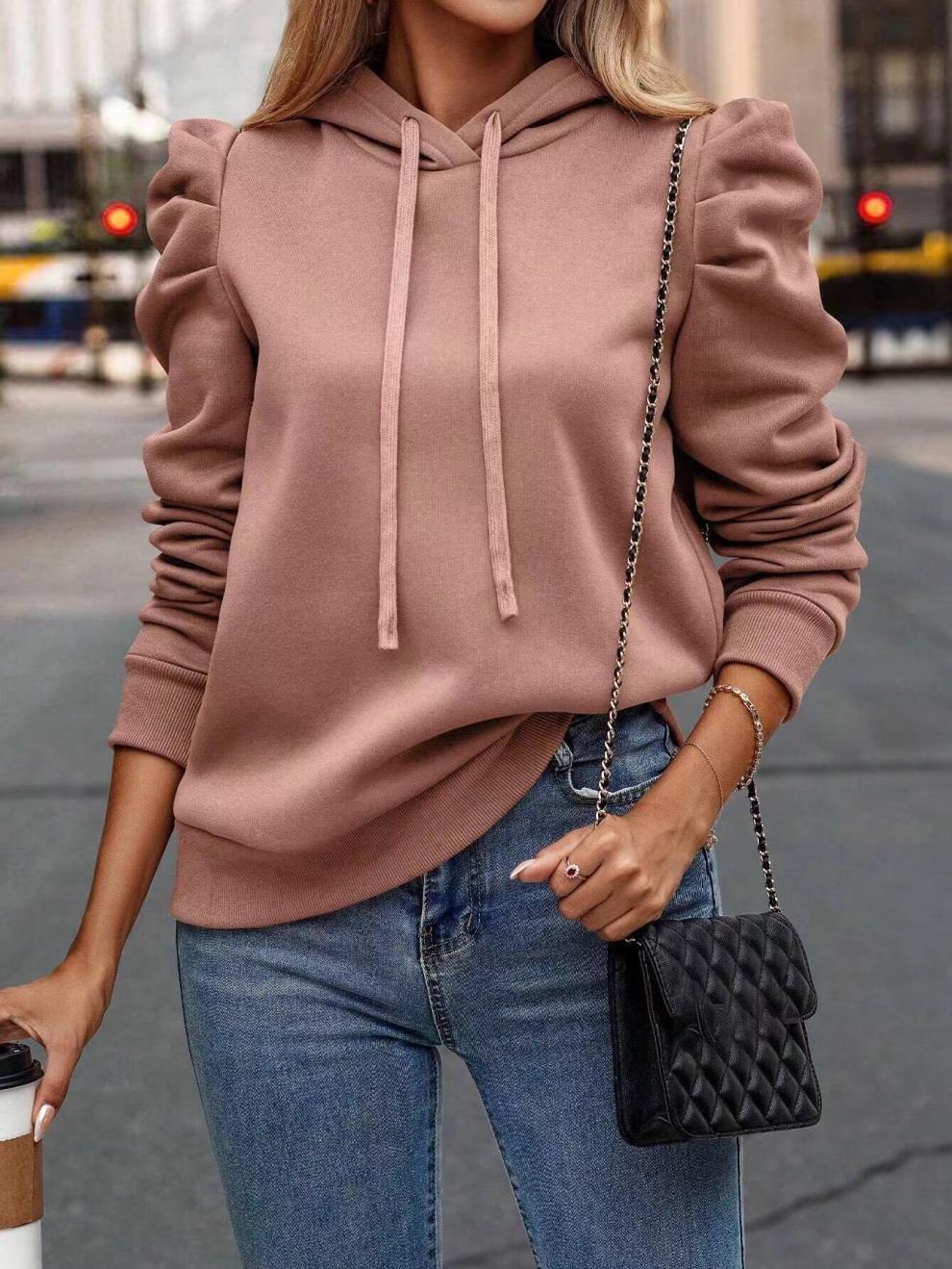 CozyDrape Pile Collar Hoodie