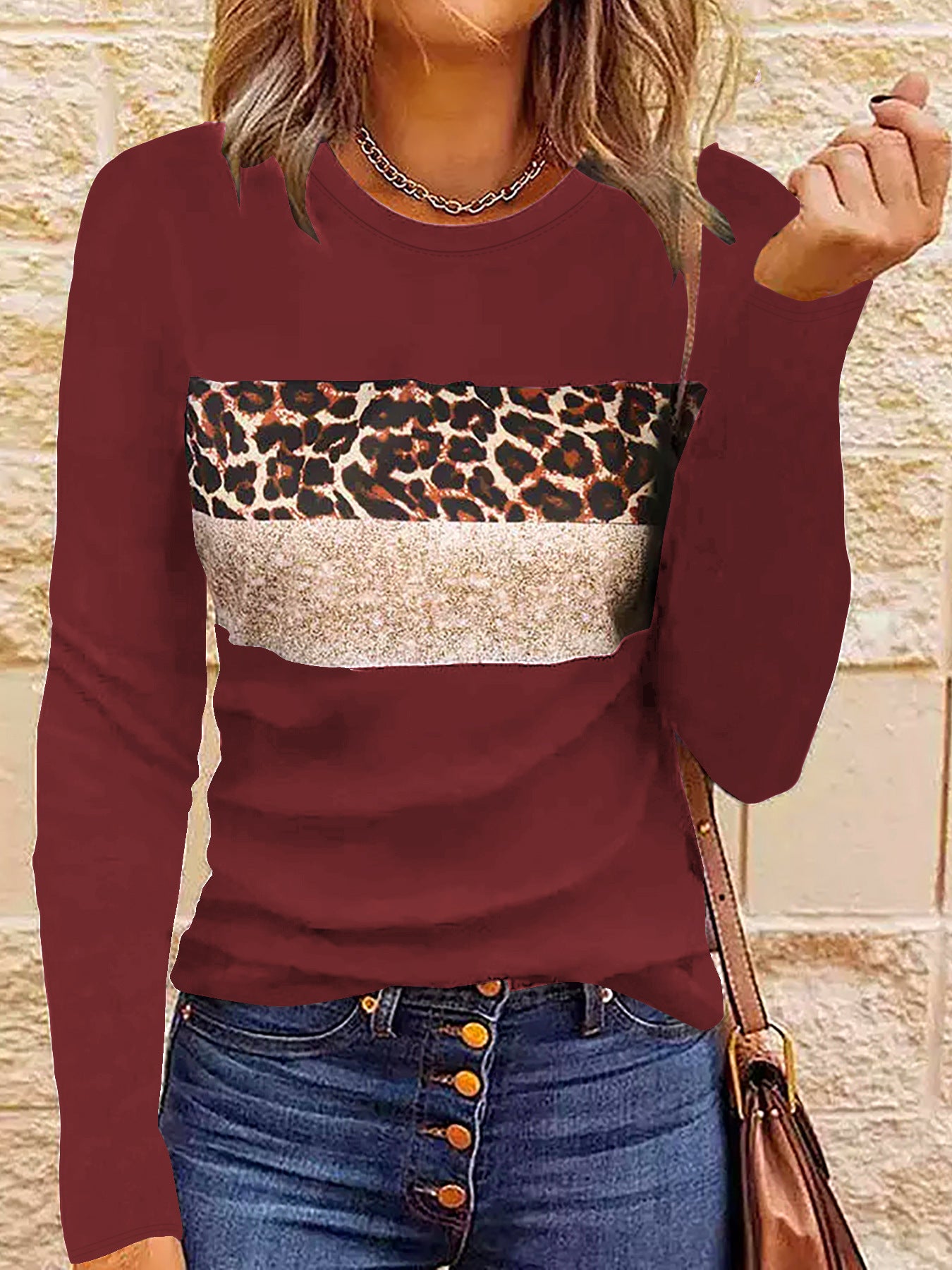 PrintEase Fitted Long Sleeve Tee