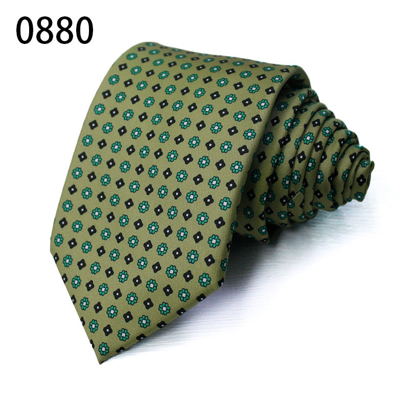 Fashion Polyester Silk Printed Men's Casual Tie