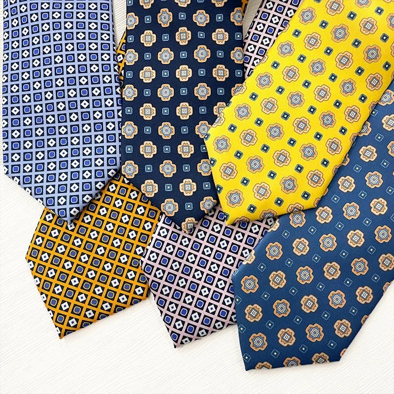 Fashion Polyester Silk Printed Men's Casual Tie