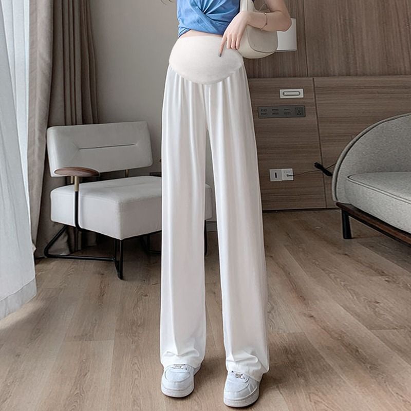 Women's Ice Silk Draping Wide-leg Leggings
