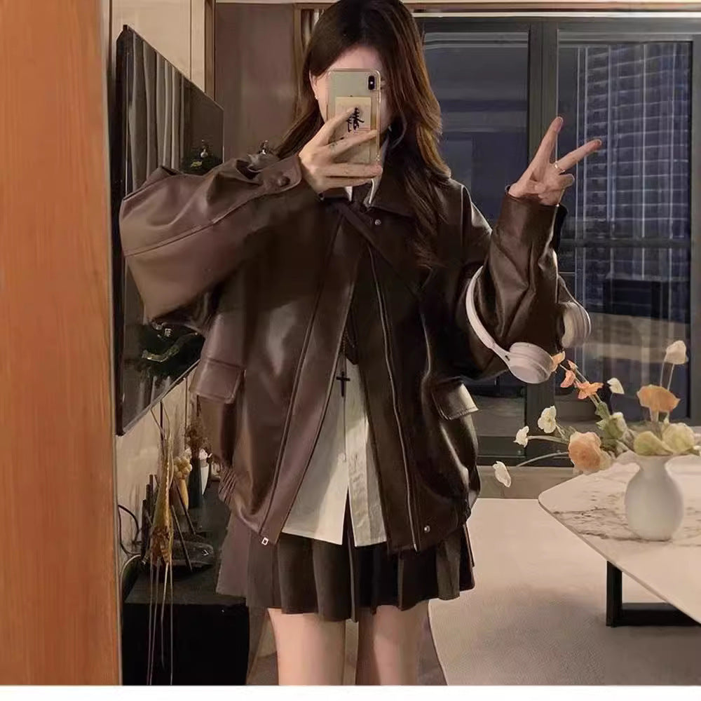 LuxeEdge Leather Jacket