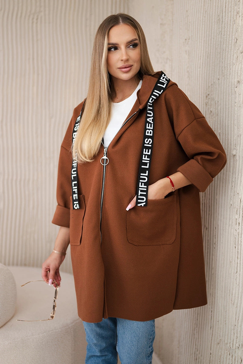 AthleWool™ Hooded Zip Coat