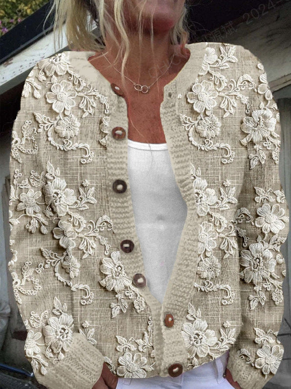 Novara 3D Knit Cardigan