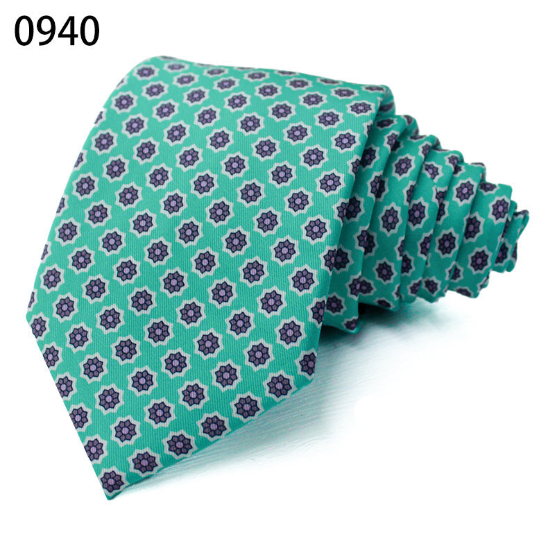 Fashion Polyester Silk Printed Men's Casual Tie