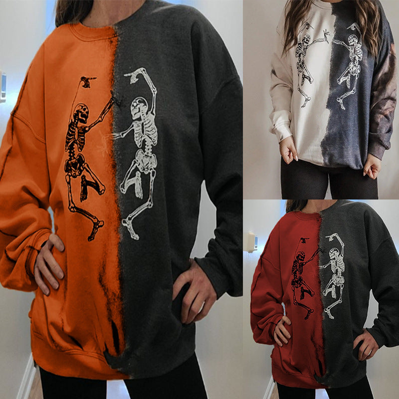 ViviTone Contrast Print Sweater