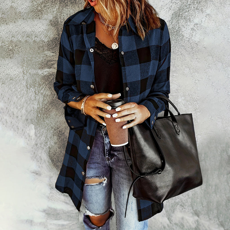 Harvest Plaid Button-Up Shirt