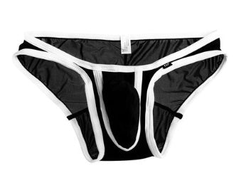 Transparent ice silk men's briefs