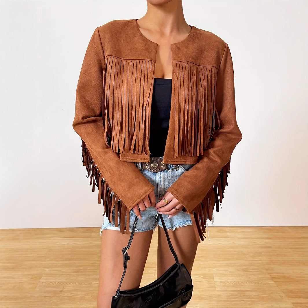 Breezora Retro Tassel Jacket
