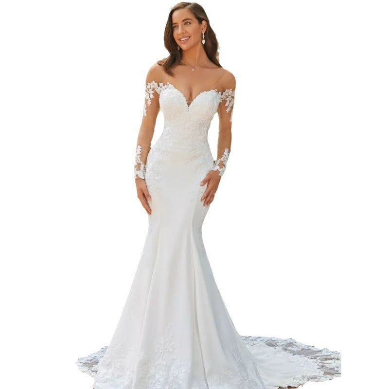 Seraphine Lace Fishtail Gown