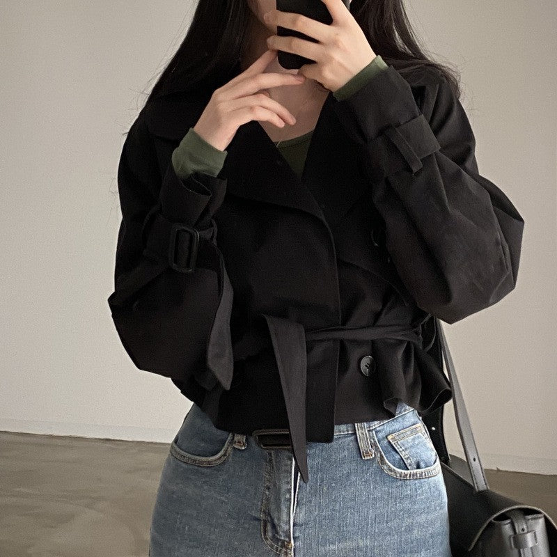 Vintage Grace Tie-Waist Blazer