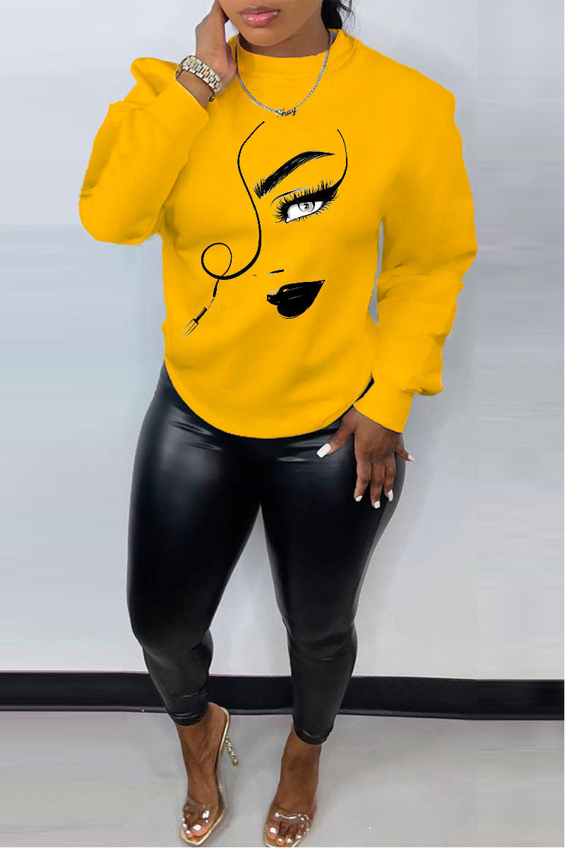 PrintEase Crew Neck Sweater