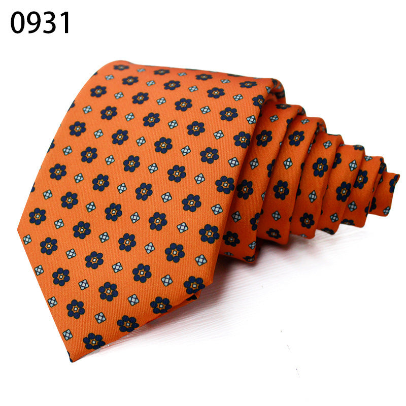 Fashion Polyester Silk Printed Men's Casual Tie