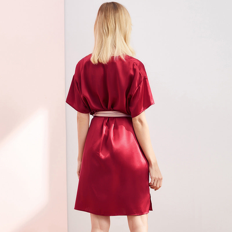 Silk pajamas nightdress
