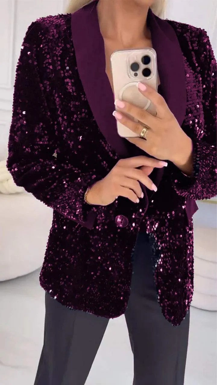 GlimmerVogue Sequin Jacket