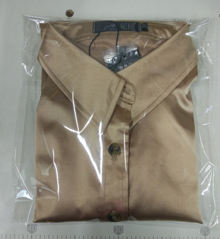 Women's Mercerized Satin Silk Shirt Long Sleeve