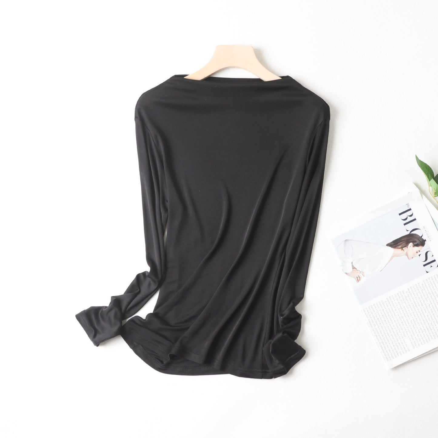 Women's Fashion Silk Bottoming Shirt