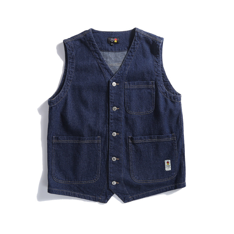 KyotoCraft Retro Denim Vest
