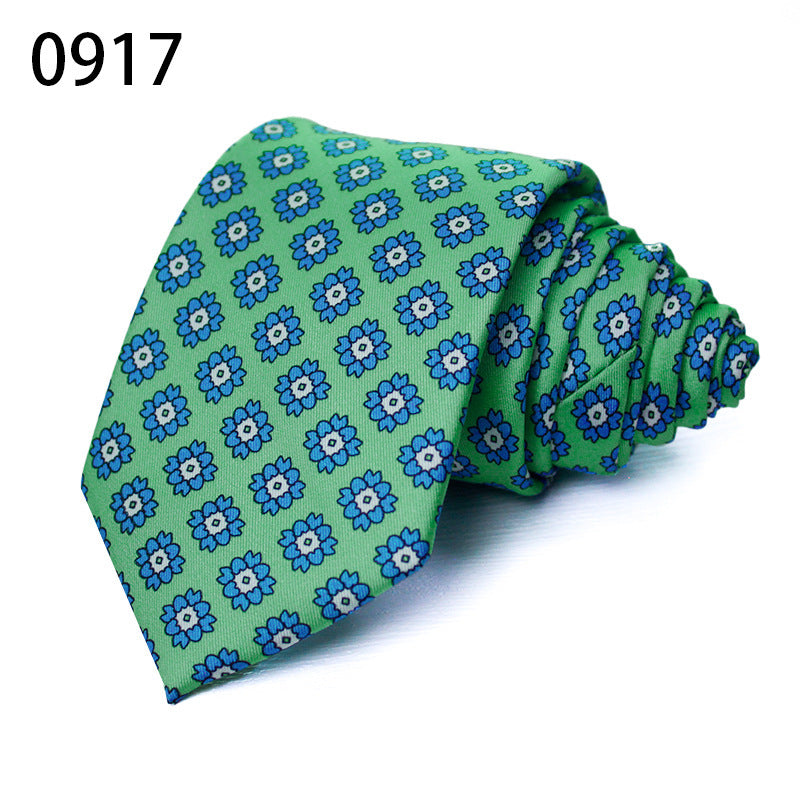 Fashion Polyester Silk Printed Men's Casual Tie