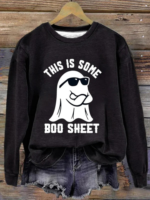 PumpkinCharm Digital Print Sweater