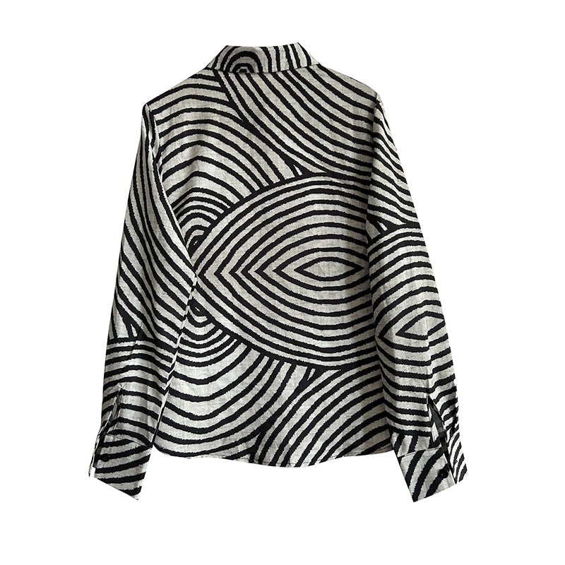 LineaEase Striped Blouse