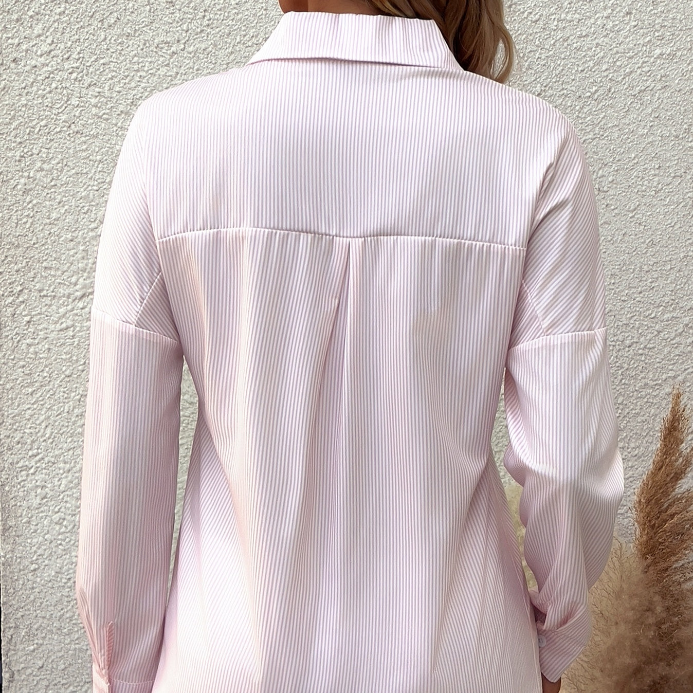 Savannah Lines Striped Lapel Shirt