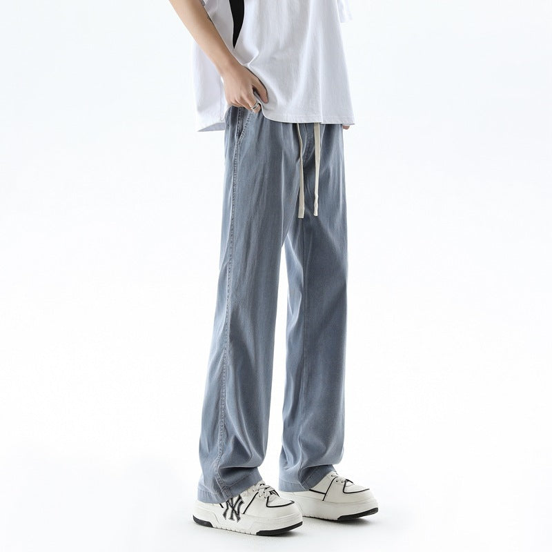 Summer Thin Ice Silk Lessel Jeans For Men