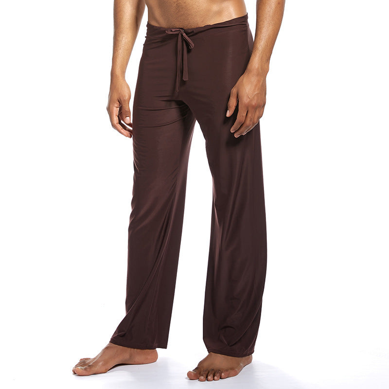 Fashion Men's Home Pants Yoga Pants Ice Silk Fabric