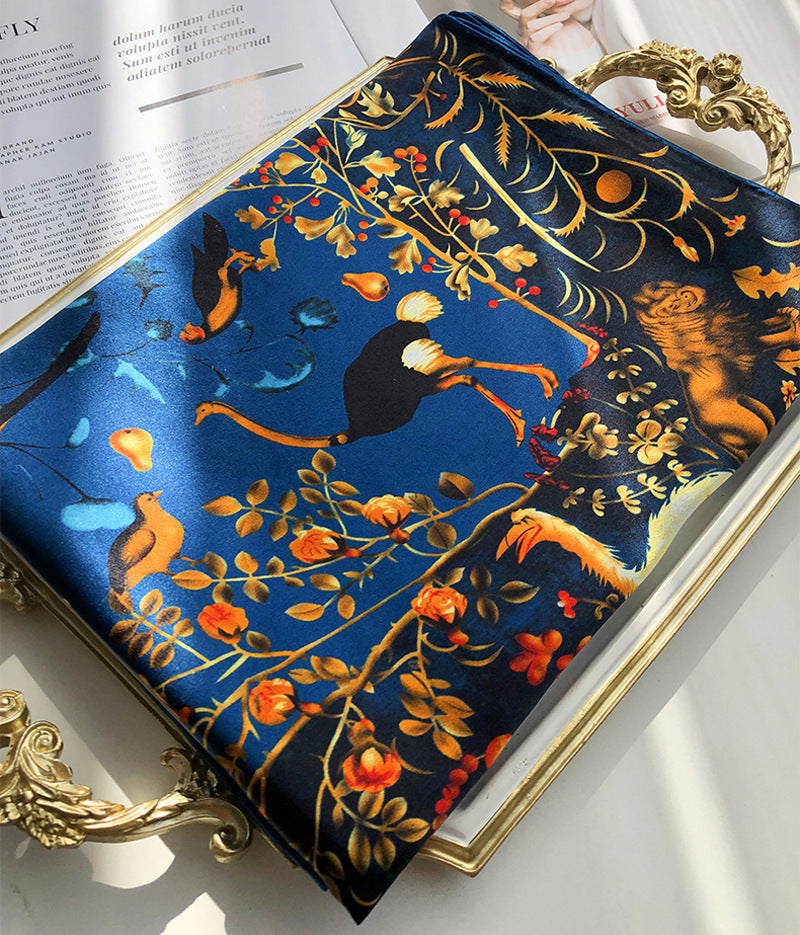 All-match Oversized Silk Scarf Female Silk Large Square
