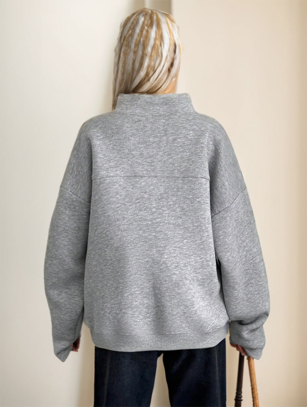 RueChic FlapSnap Sweatshirt