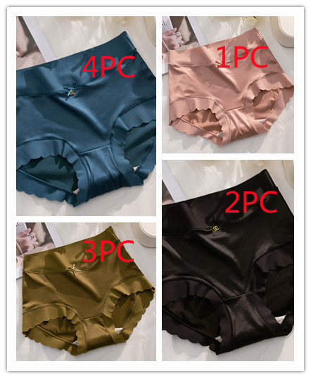 Satin Seamless Ice Silk Underwear