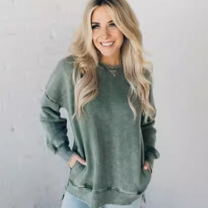 RusticEase Washed Cotton Sweater