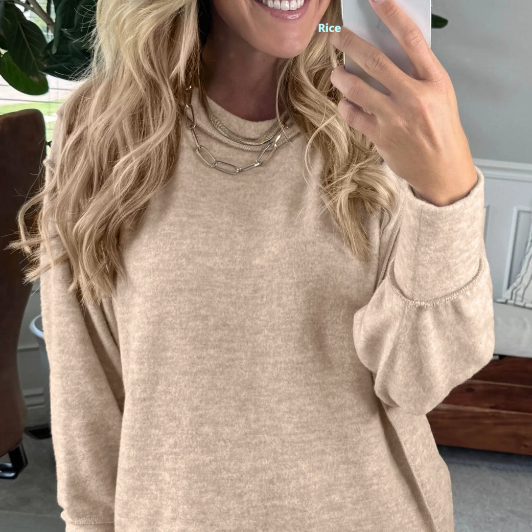 EverydayEase Round Neck Hoodie
