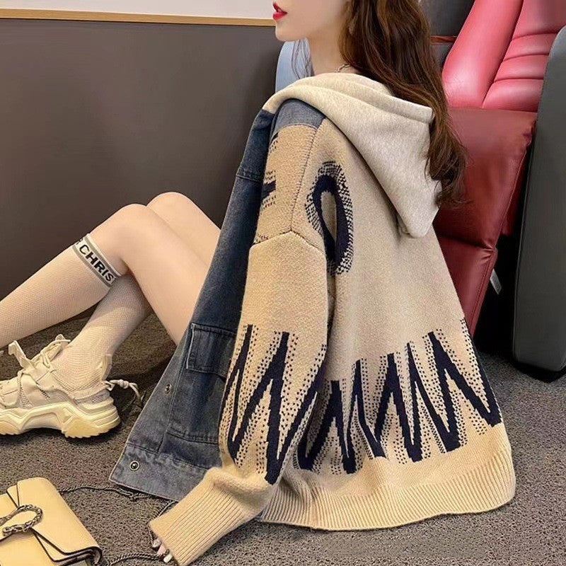 IndiStitch Denim Cardigan