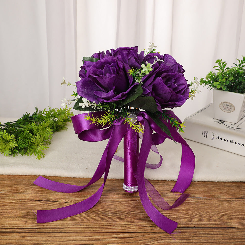 Silk Flower Simulation Rose Bouquet