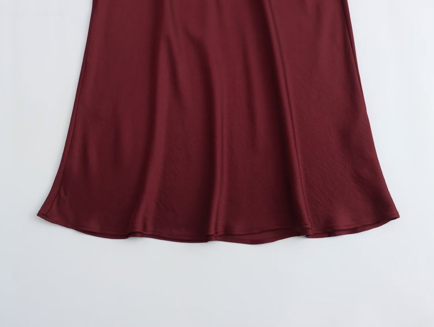 Tie-dyed Shirt Silk Satin Skirt