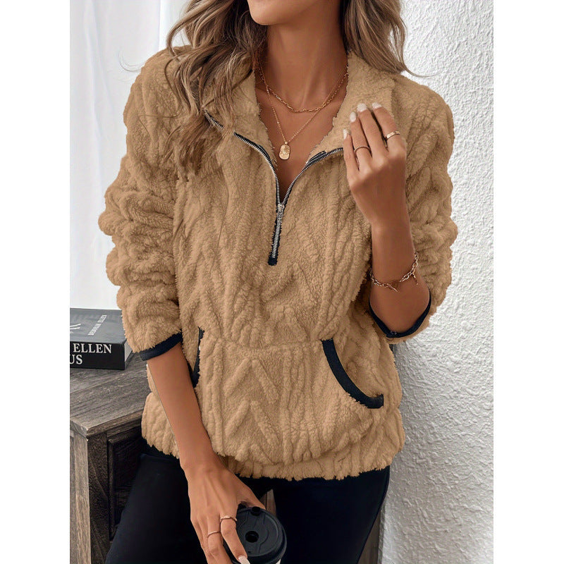 PlushTone Half-Zip Sweater