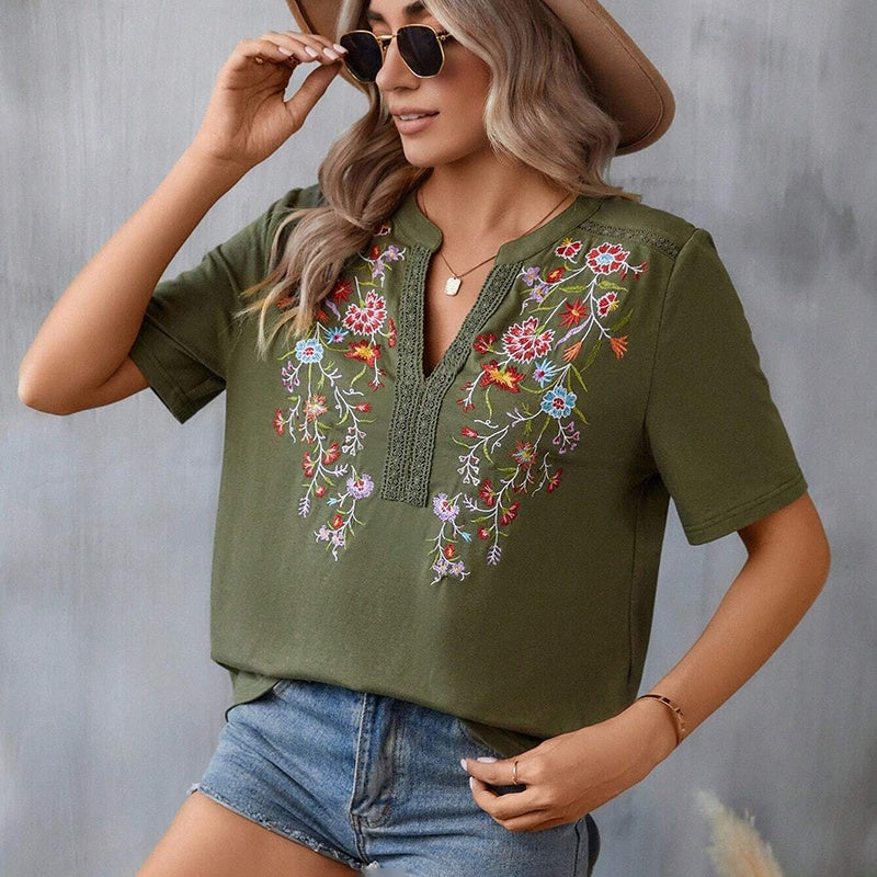 Roselure Embroidered Lace Blouse
