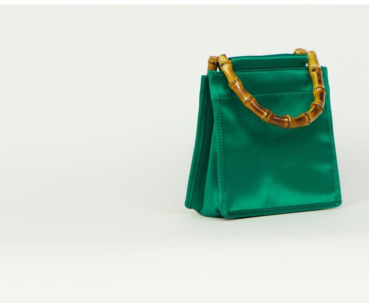 Fashionable Niche Silk Thick Bamboo Hand Bag