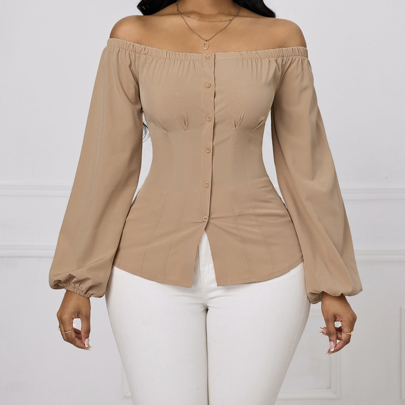 One-Shoulder Contour Top