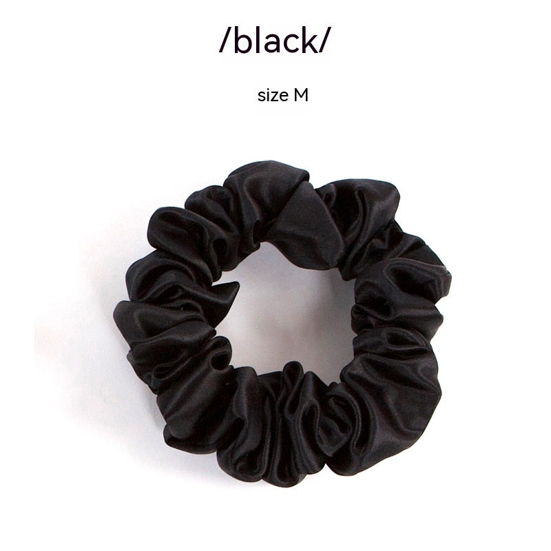 Women's Solid Shiny Silk Hair Tie Large Conditioner