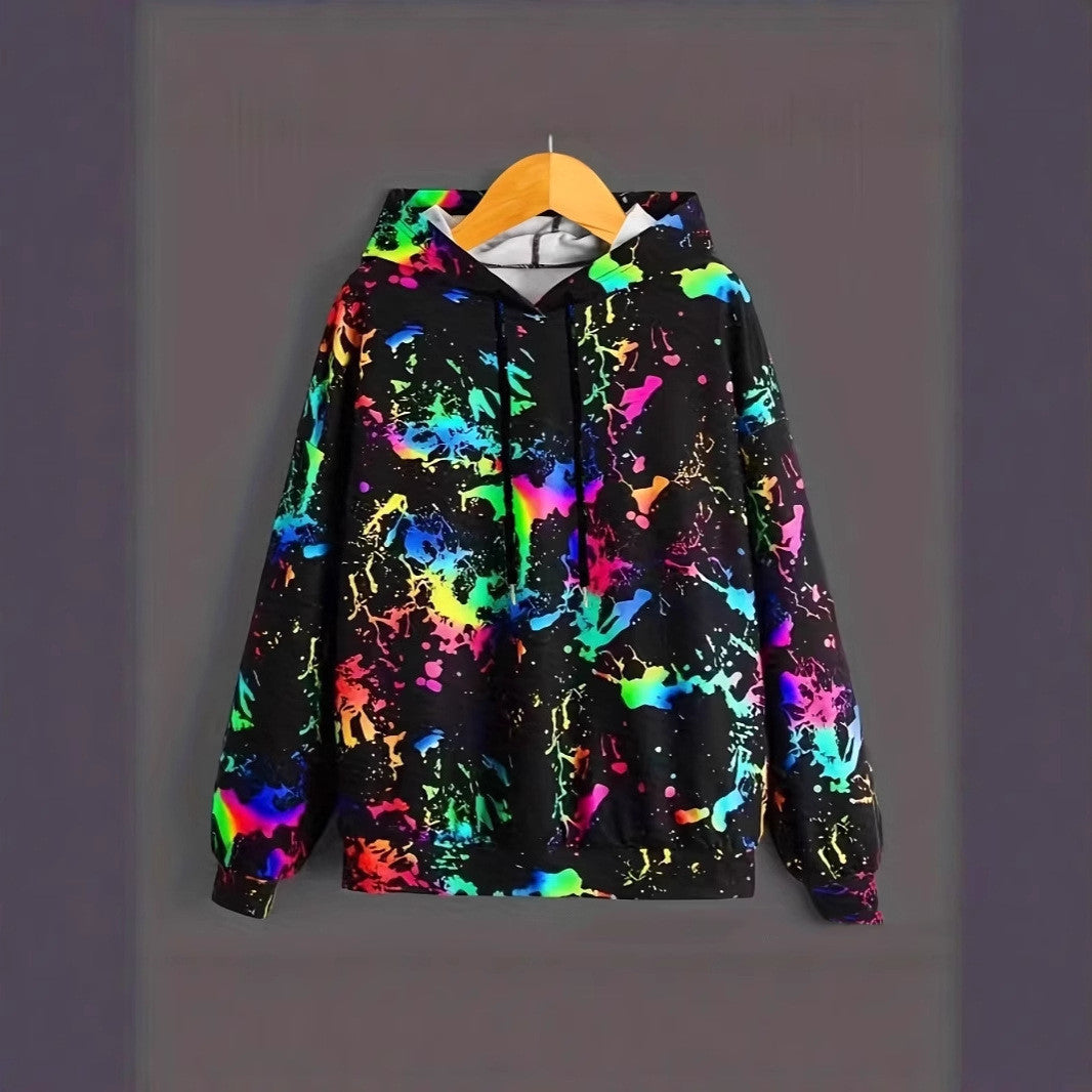 Chromara Hooded Print Sweatshirt
