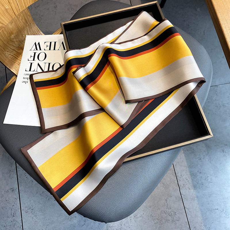 Women's Imitation Silk Scarf Fashion Personality